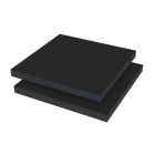 Vikufoam Easyprint PP/PS/PP Plaat Zwart/zwart Enkelzijdig folie 3050x2030x10mm