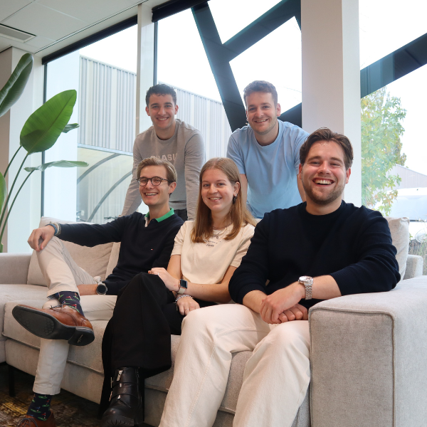 Stagiares groepsfoto